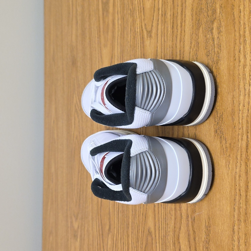 Nike Air Jordan 2/3 White Black Metallic Silver Men's Size 9.5 FD0383-148 New - Picture 3 of 7